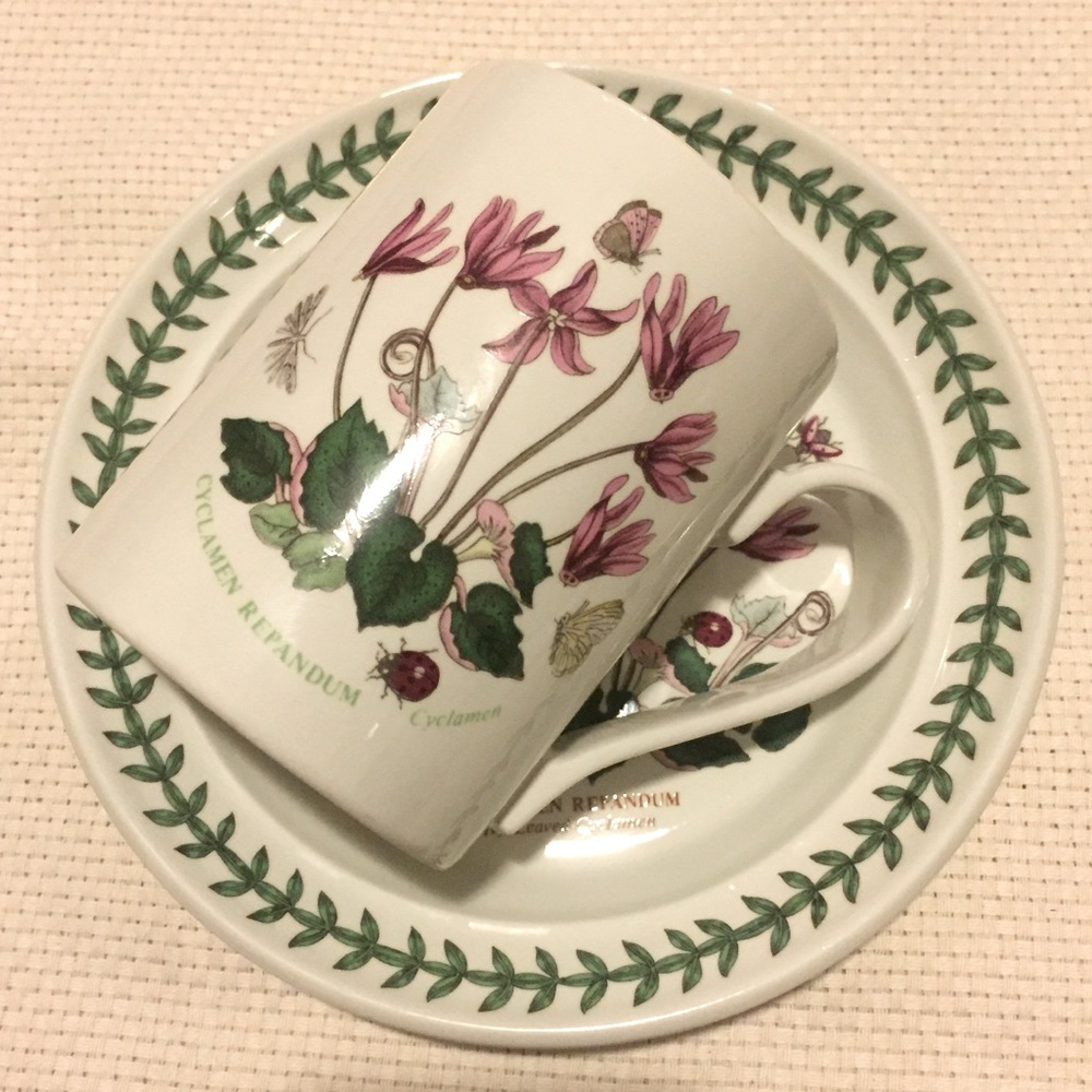 Portmeirion Salad Plate and Mug